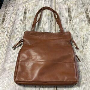 NWOT RFID concealed carry genuine leather tote